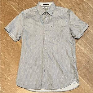 Ted Baker London Light Gray Casual Button-Down Shirt